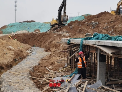 泰安住建局 泮河治理工程加速推進，一期項目預計6月底竣工，房屋建設工程施工同步開展